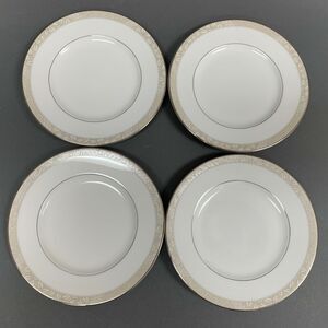 Royal Doulton Cashmere Bread and Butter Plates Fine‎ Bone China White Lot of 4